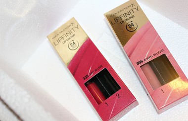Max Factor Lipfinity „Always Delicate“ and „Just in Love“
